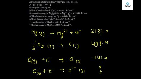 magnesium electron affinity|electron affinity equation.